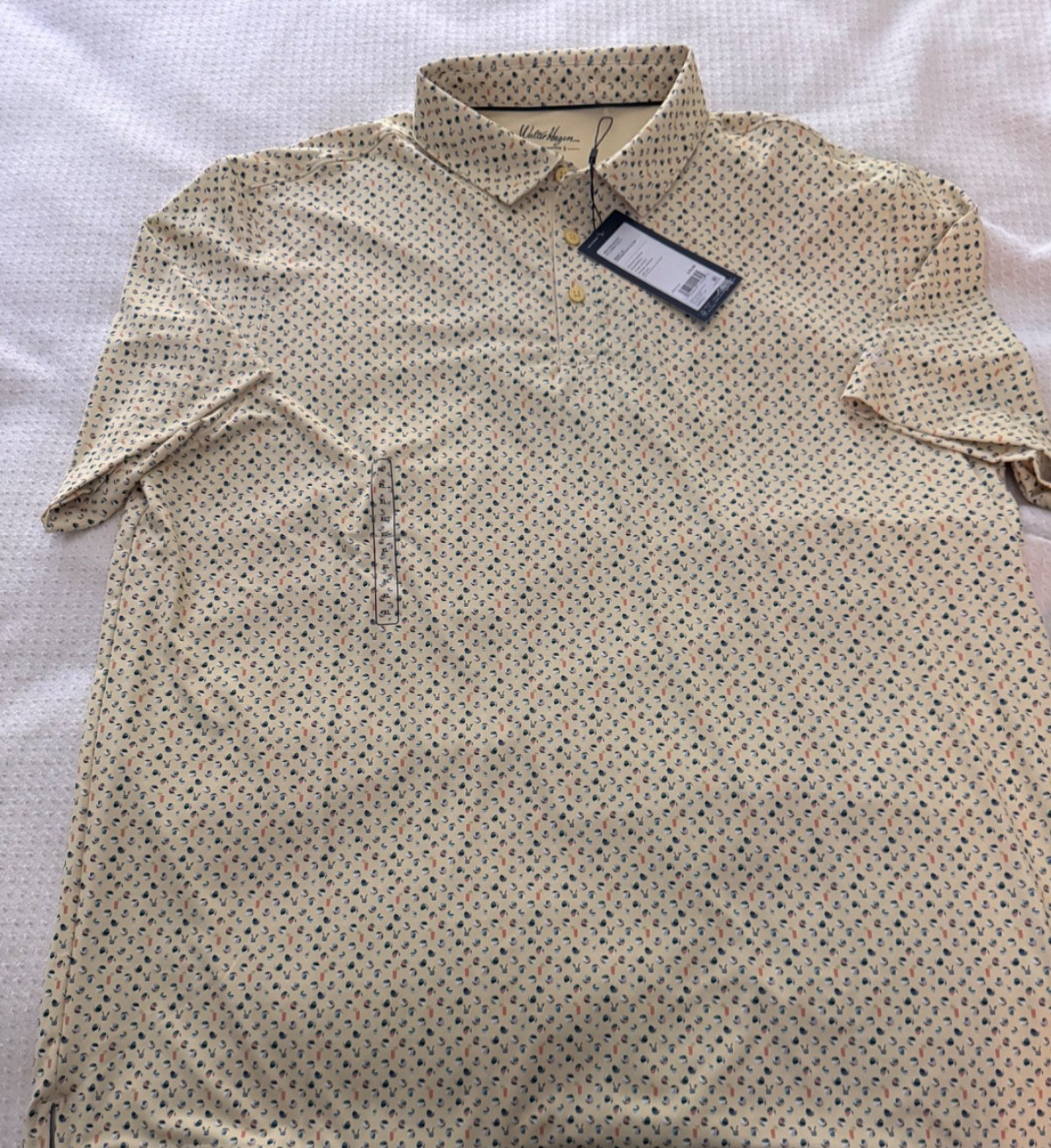 New Walter Hogan summer fun design   Men’s XL  golf polo shirt beach balls