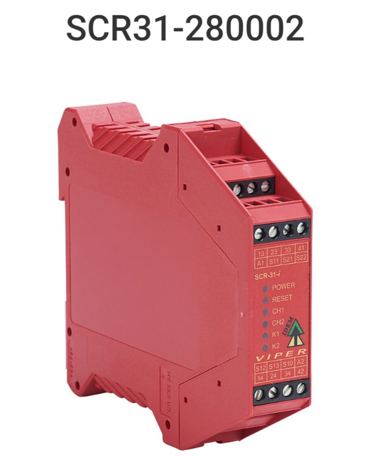 FACTORY SEALED IDEM SCR31-280002 Viper Safety Relay 24VDC 3NC/1NO 2-Channel- NEW