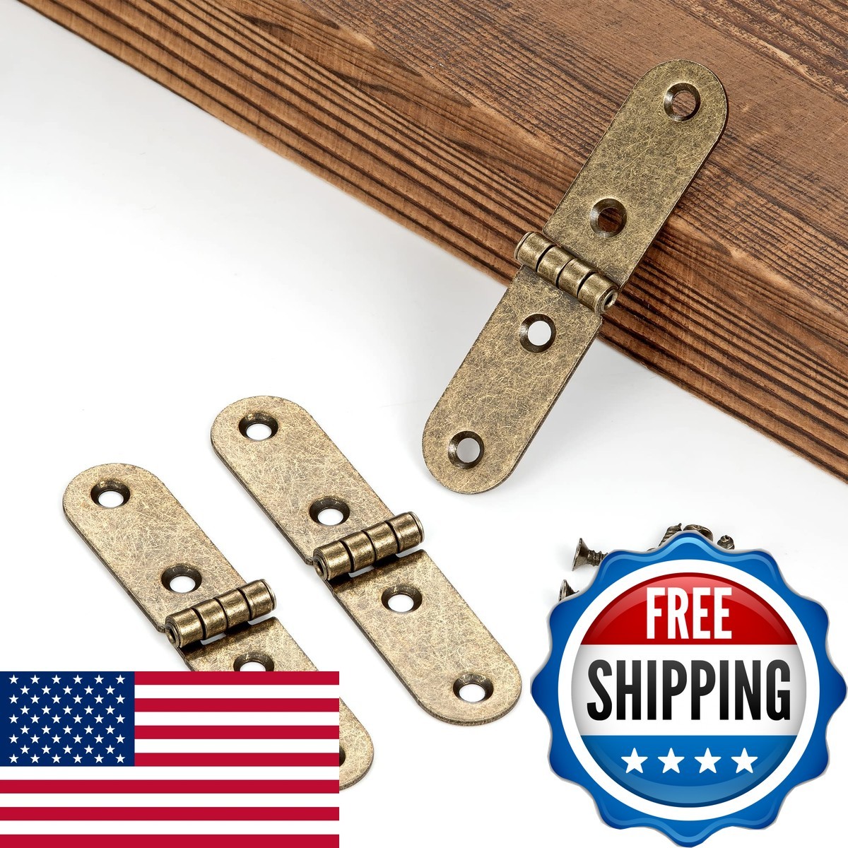 YCSJ 20Pcs Antique Brass Mini Hinges Jewelry Bird House Handmade Crafts YCSJ 20Pcs Antique Brass Mini Hinges Jewelry Bird House Handmade Crafts