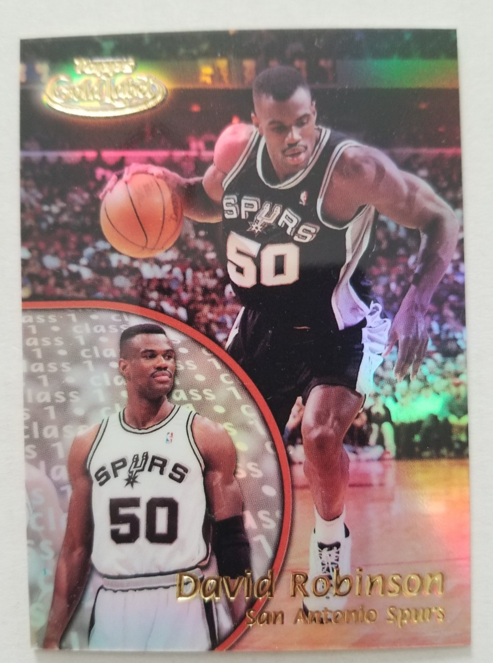 David Robinson 2000-01 Topps Gold Label #5 San Antonio Spurs David Robinson 2000-01 Topps Gold Label #5 San Antonio Spurs