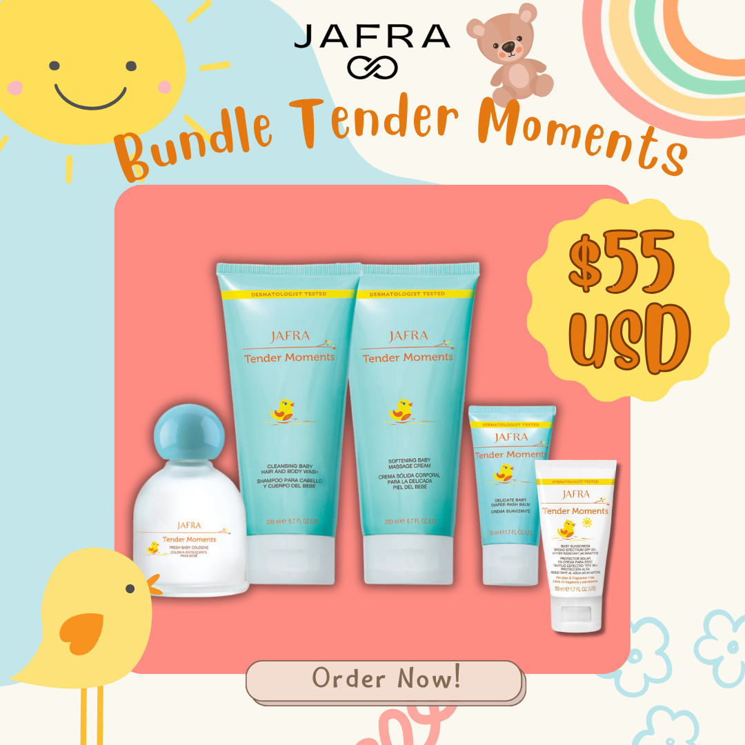 JAFRA Bundle Baby Tender Moments 5 PC Set - New And Sealed