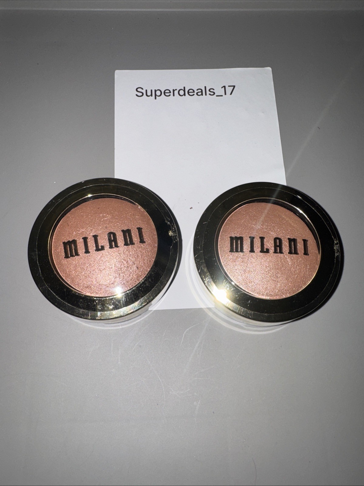 Milani ~ Lot of 2 Baked Highlighter ~ #130 Rosa Italiana ~ 0.28ozX2~NEW