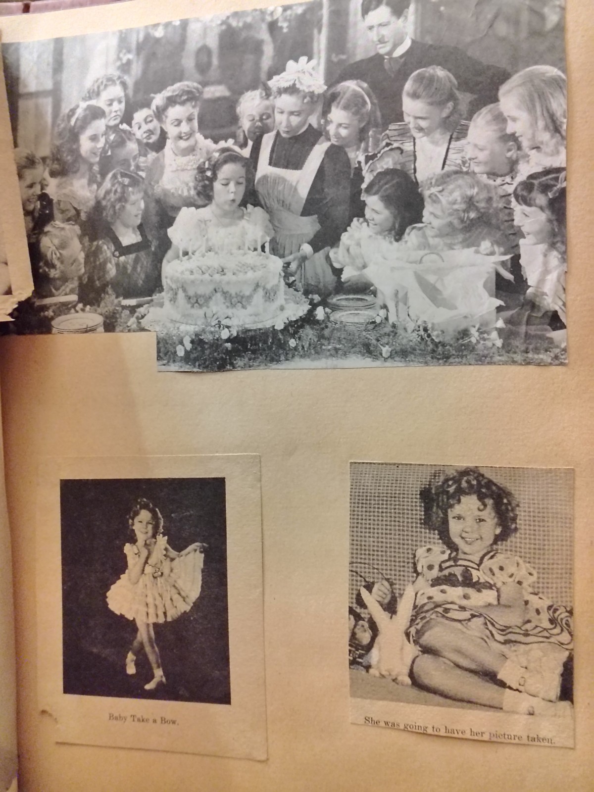1930s 1940s RARE SHIRLEY TEMPLE Scrapbook Photos Articles HISTORY COLLECTION 