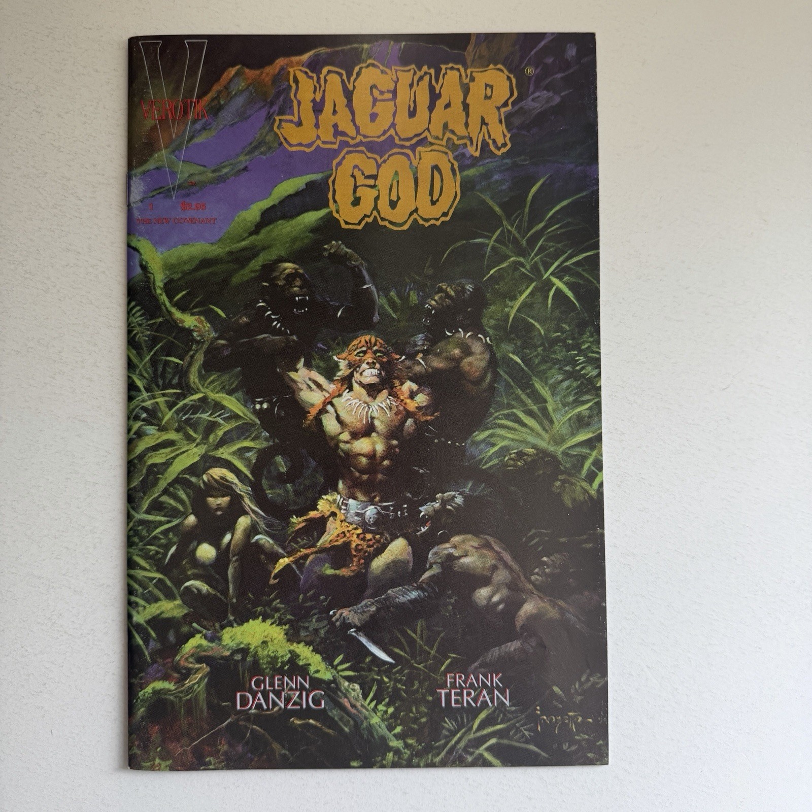 Verotik Comics Jaguar God #1 NM Glenn Danzig Frank Frazetta 1995 Verotik Comics Jaguar God #1 NM Glenn Danzig Frank Frazetta 1995