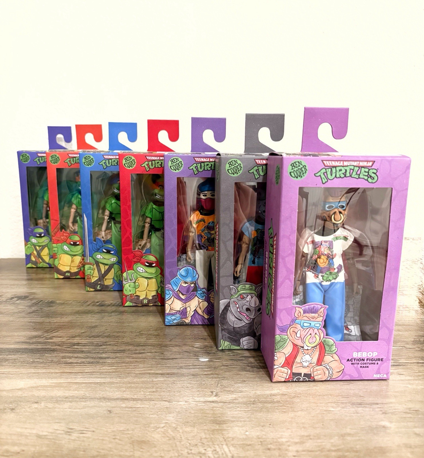 NECA Ben Cooper TMNT Complete Lot of 7 NIB Teenage Mutant Ninja Turtles