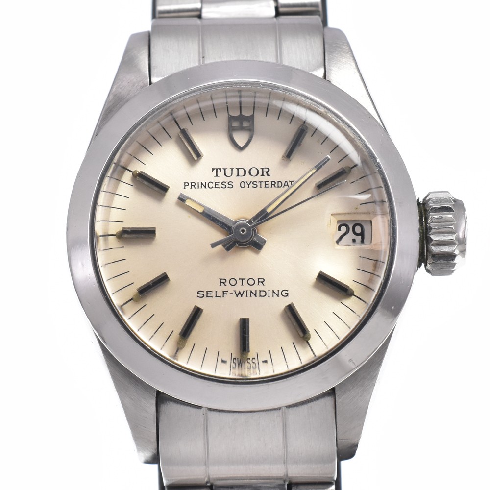 TUDOR Princess Oyster Date 7576/0 Silver Dial Automatic Ladies Watch J#150023