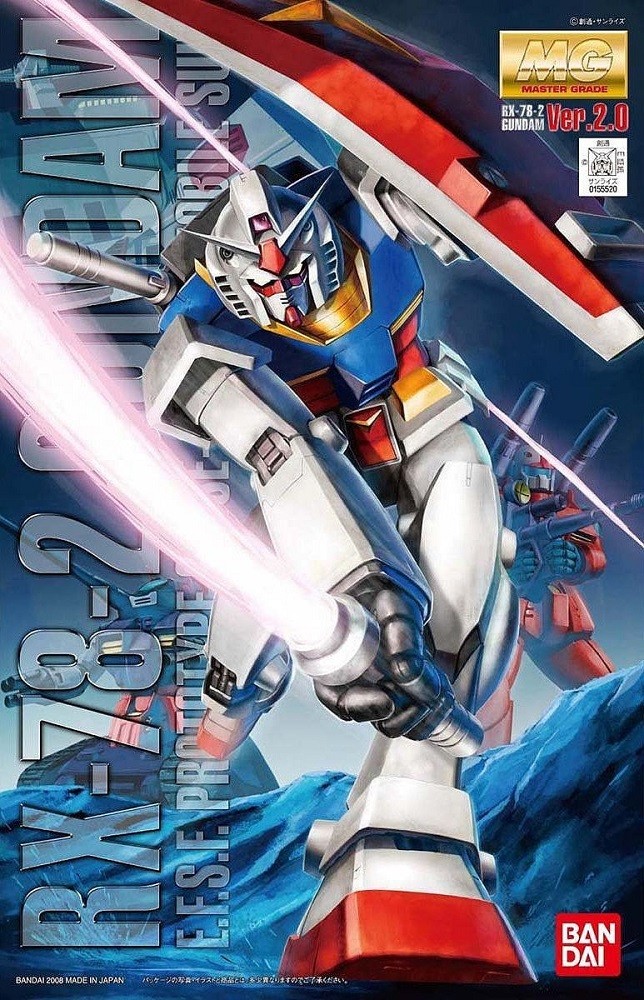 Bandai Gundam RX-78-2 Ver.2.0 MG 1/100 Scale Model Kit USA Seller