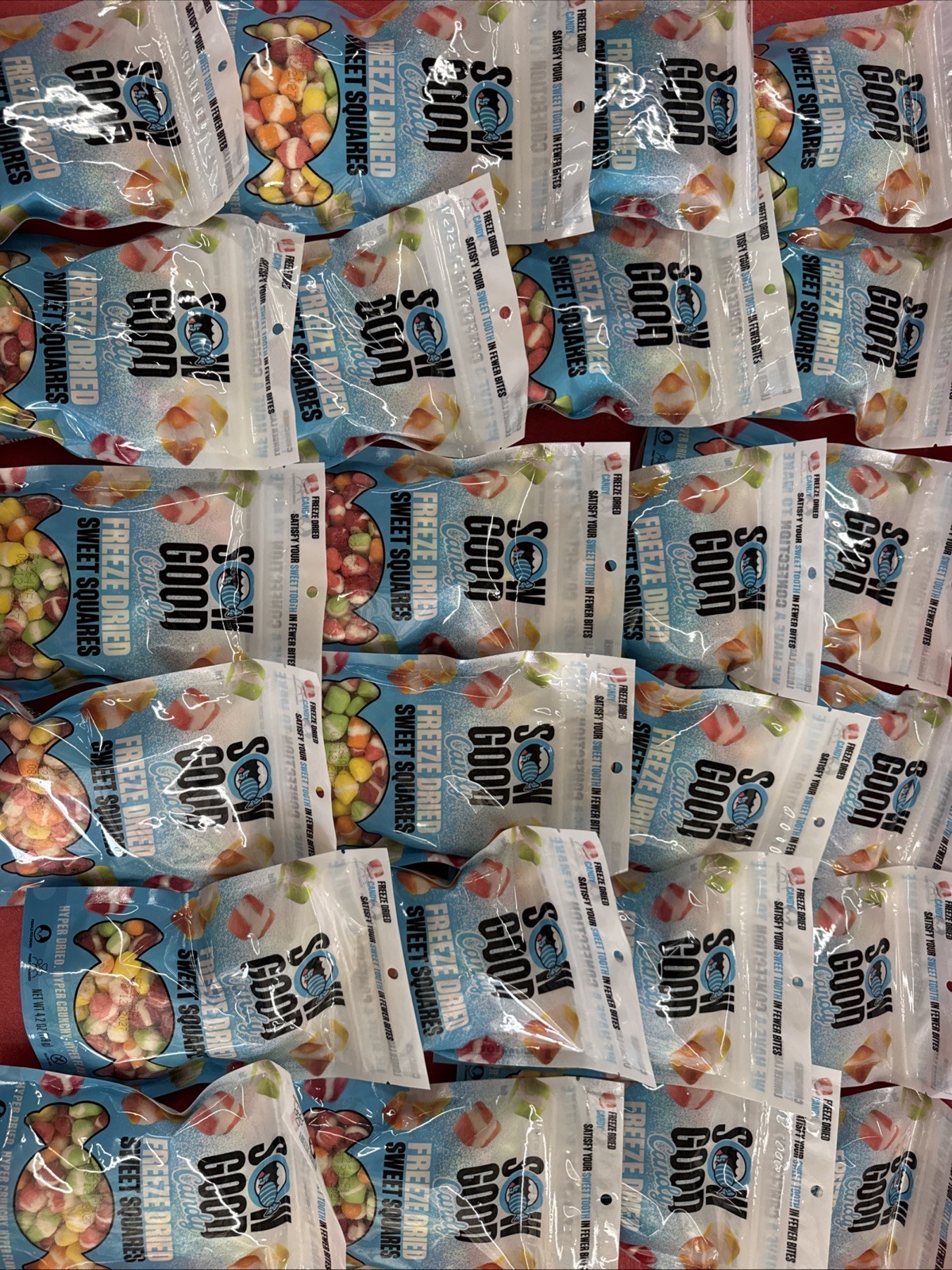 24 Sow Good Freeze Dried Sweet Candy Squares Bags 4.2 Oz. Each Ex 2027 🔥 24 Sow Good Freeze Dried Sweet Candy Squares Bags 4.2 Oz. Each Ex 2027 🔥