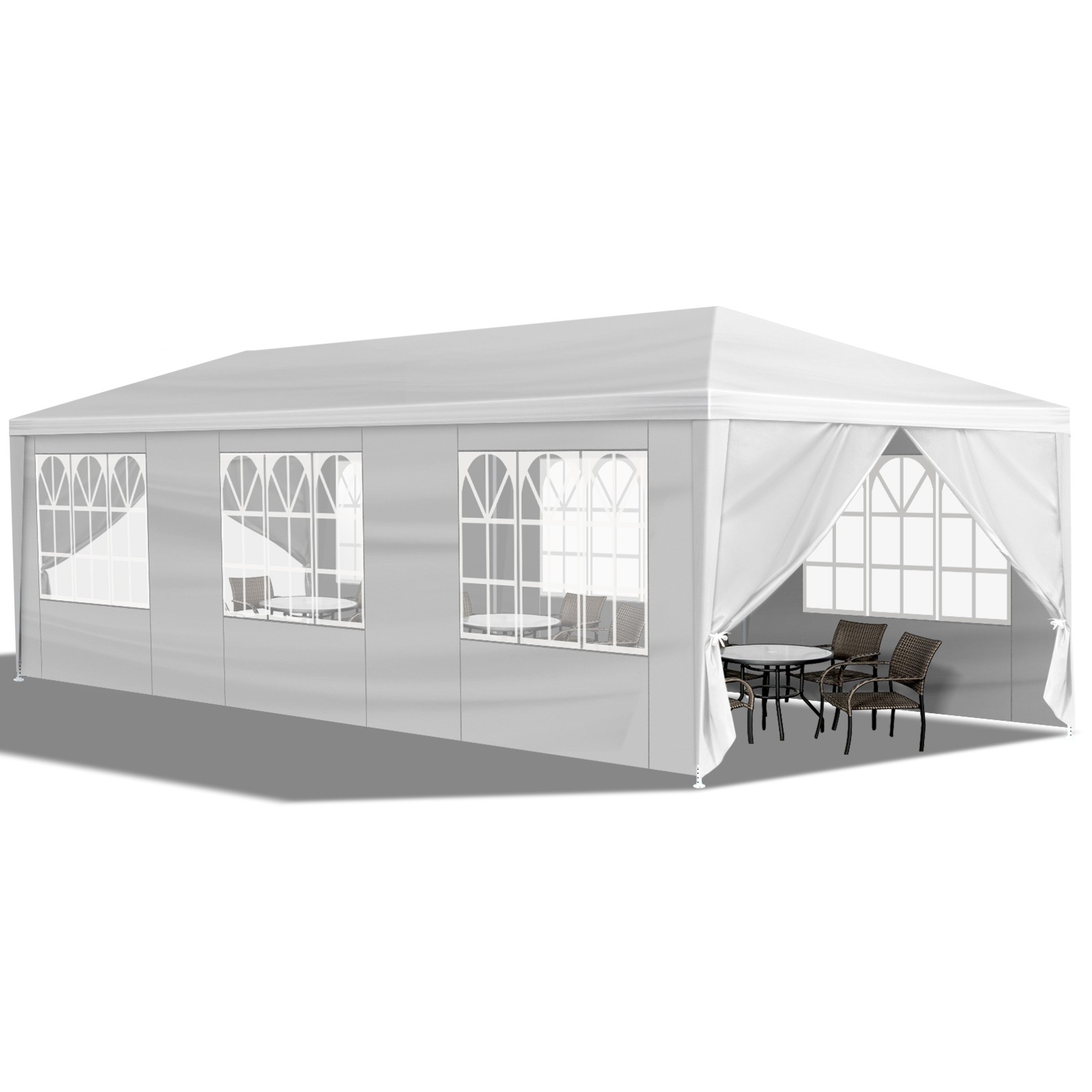 10\'x30\' Outdoor Canopy Tent Party Wedding Tent Pavilion 8 Removable Side Wall US