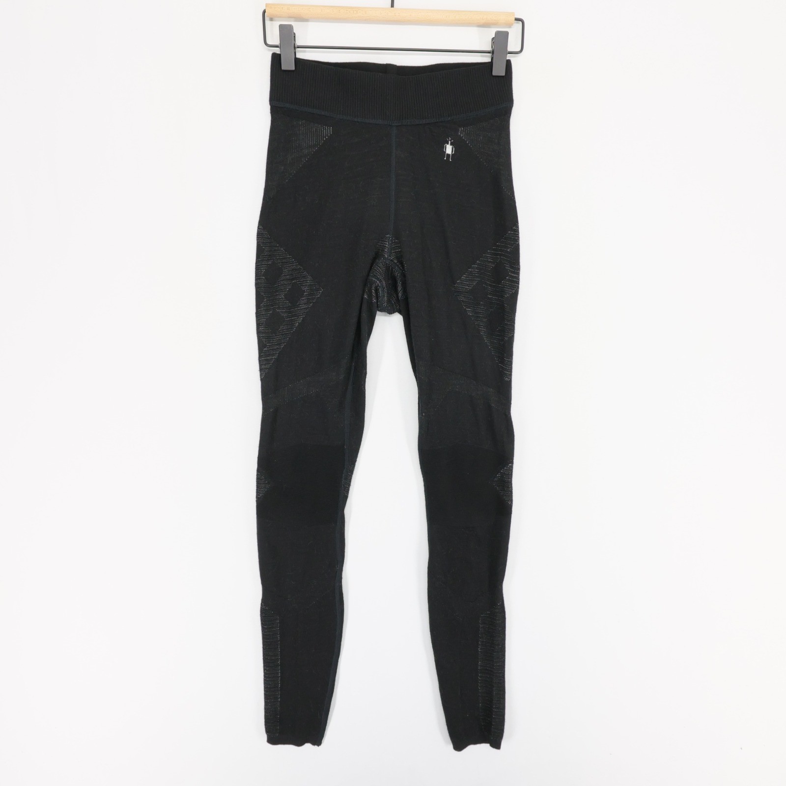 Smartwool Intraknit Thermal Merino Base Layer Pants Womens S Black Leggings