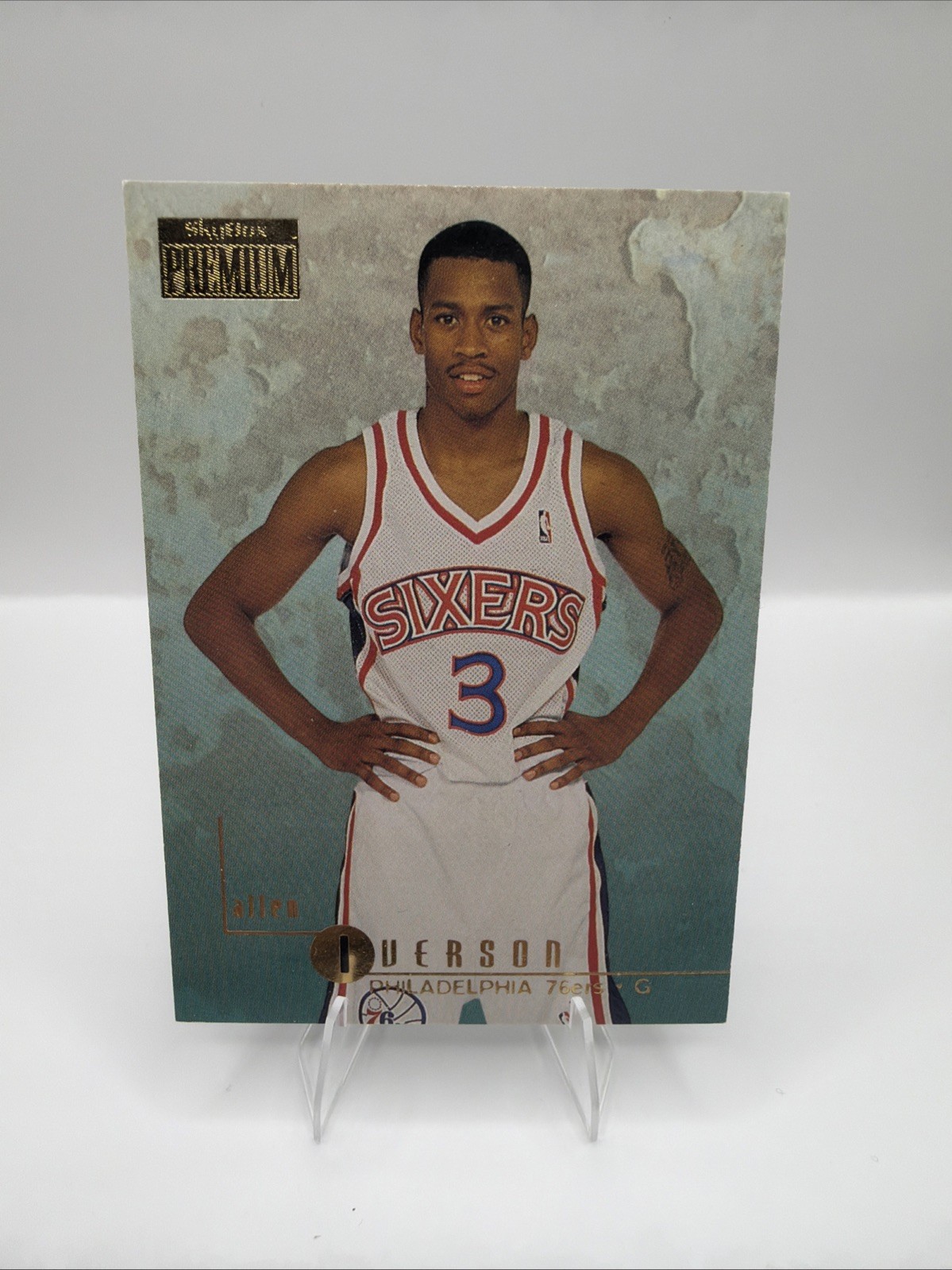1996-97 Skybox Premium Allen Iverson Rookie RC #85 76ers 1996-97 Skybox Premium Allen Iverson Rookie RC #85 76ers