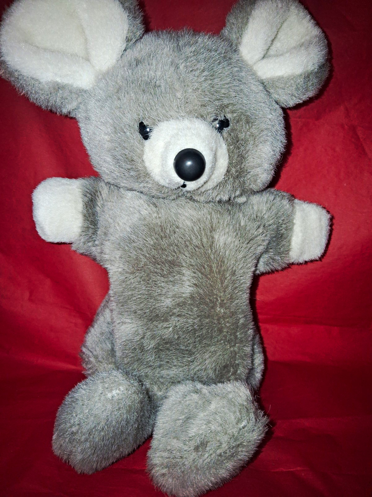 Vintage Dan Dee Imports Inc. Gray Mouse Plush Hand Puppet Vintage Dan Dee Imports Inc. Gray Mouse Plush Hand Puppet