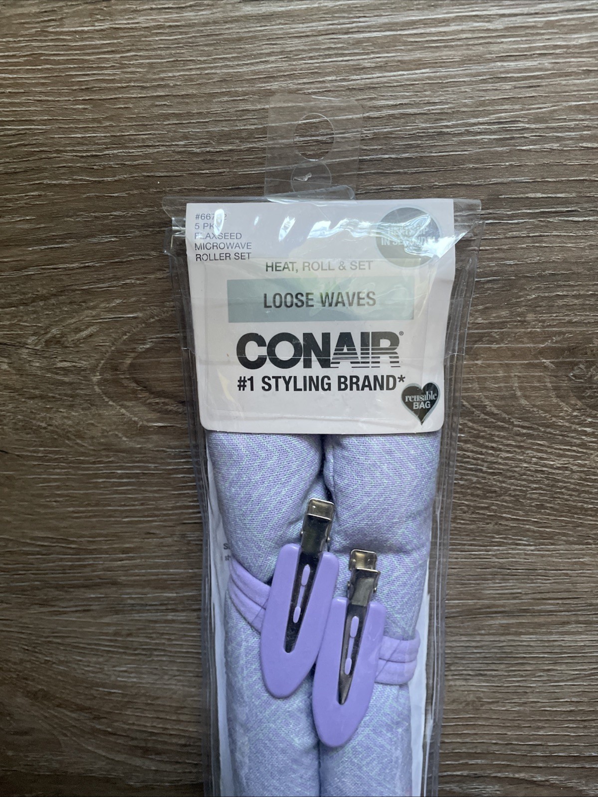Conair Loose Waves Heat, Roll & Set Flaxseed Microwave Roller Set Conair Loose Waves Heat, Roll & Set Flaxseed Microwave Roller Set