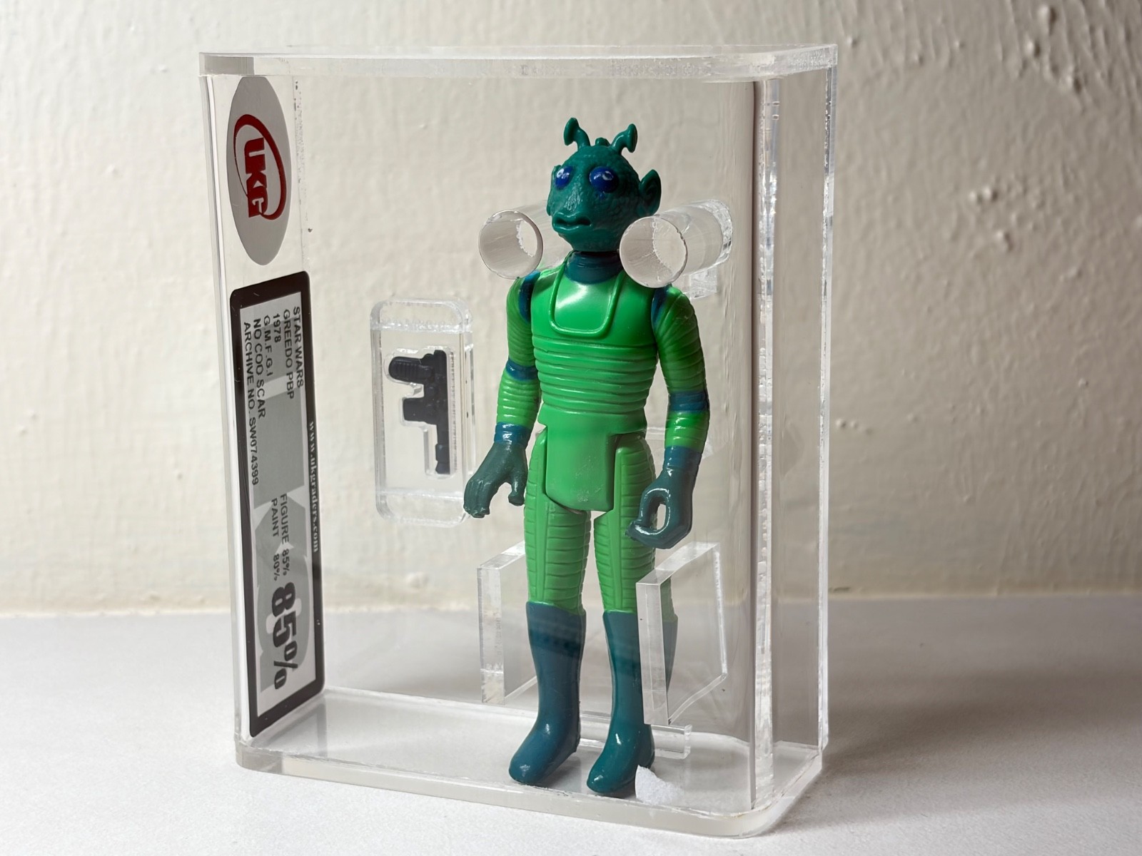 Star Wars 1978 Vintage PBP Greedo UKG 85 - Not AFA