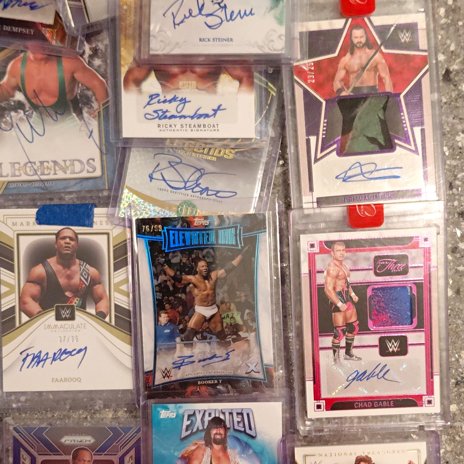 WWE Topps/Panini/Leaf autos 13 Card Lot. Legends/WWE Chad Gable Drew McIntyre WWE Topps/Panini/Leaf autos 13 Card Lot. Legends/WWE Chad Gable Drew McIntyre