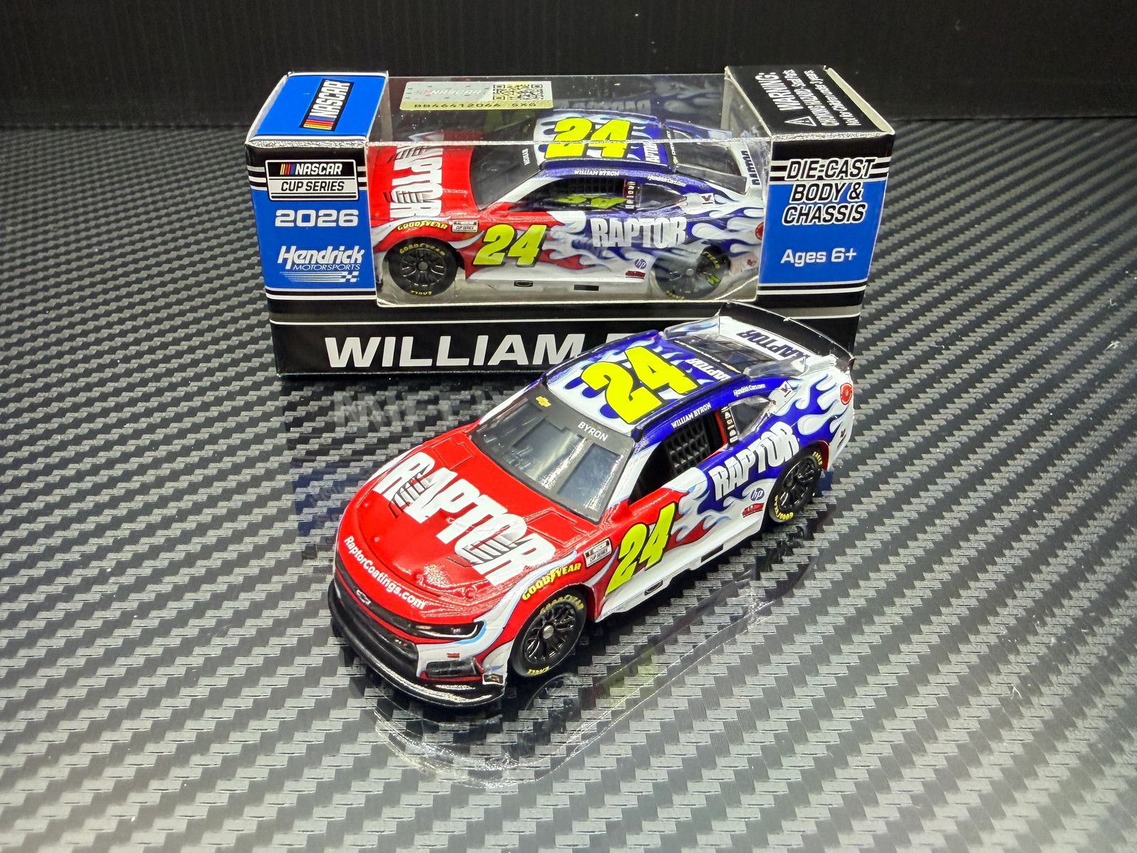 2026 William Byron 1:64 Raptor NASCAR Diecast