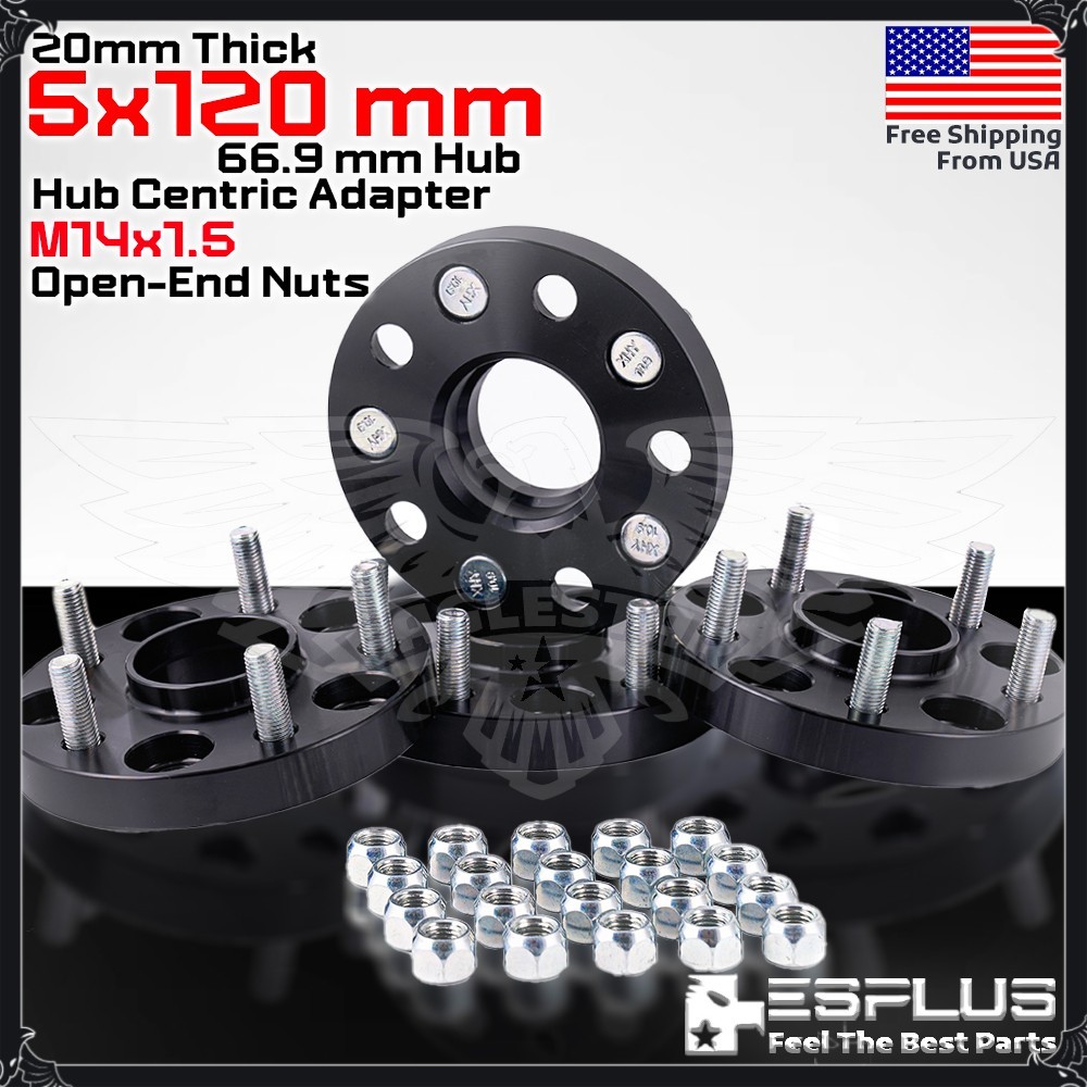 4Pc Hub Centric 5x120 Wheel Spacers 20mm For 2020 & Newer Chevrolet Corvette C8
