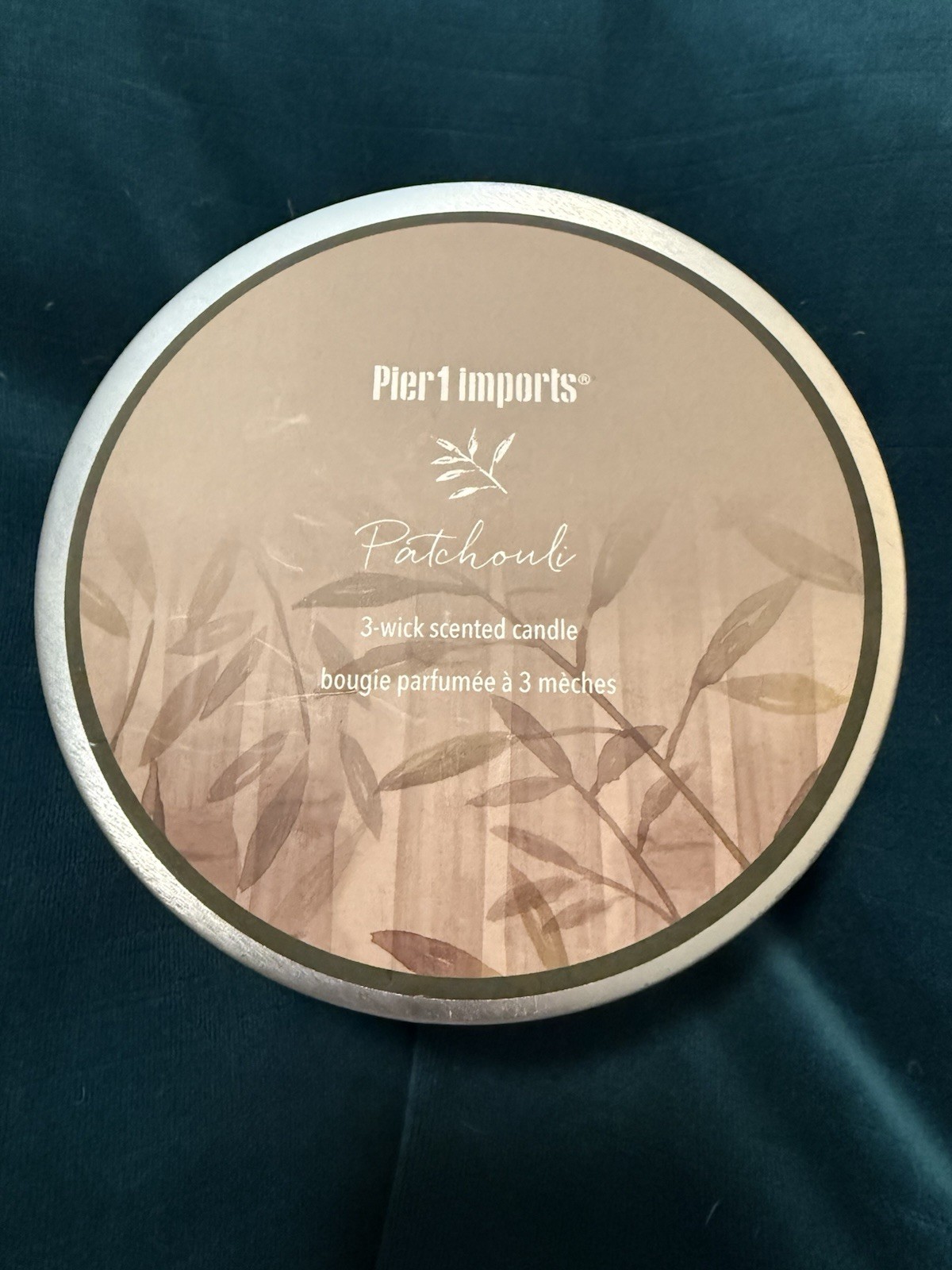 New Pier 1 Imports 3 Wick Candle Patchouli 14oz 30-40 Hours Average Burn Time New Pier 1 Imports 3 Wick Candle Patchouli 14oz 30-40 Hours Average Burn Time