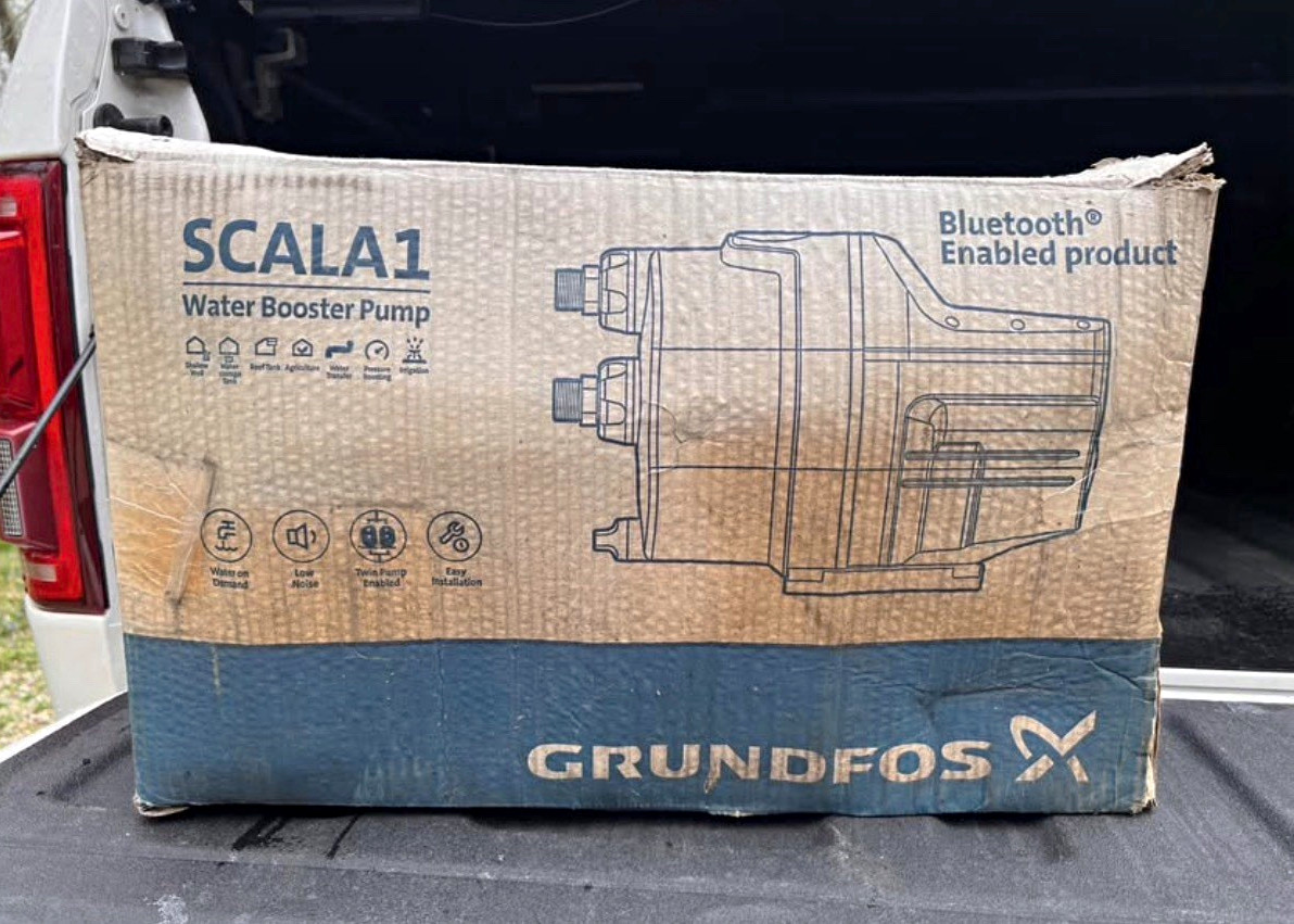 Grundfos SCALA1 3-45 Water Booster Pump 115V 950W 1in In/Out 99631742 Grundfos SCALA1 3-45 Water Booster Pump 115V 950W 1in In/Out 99631742