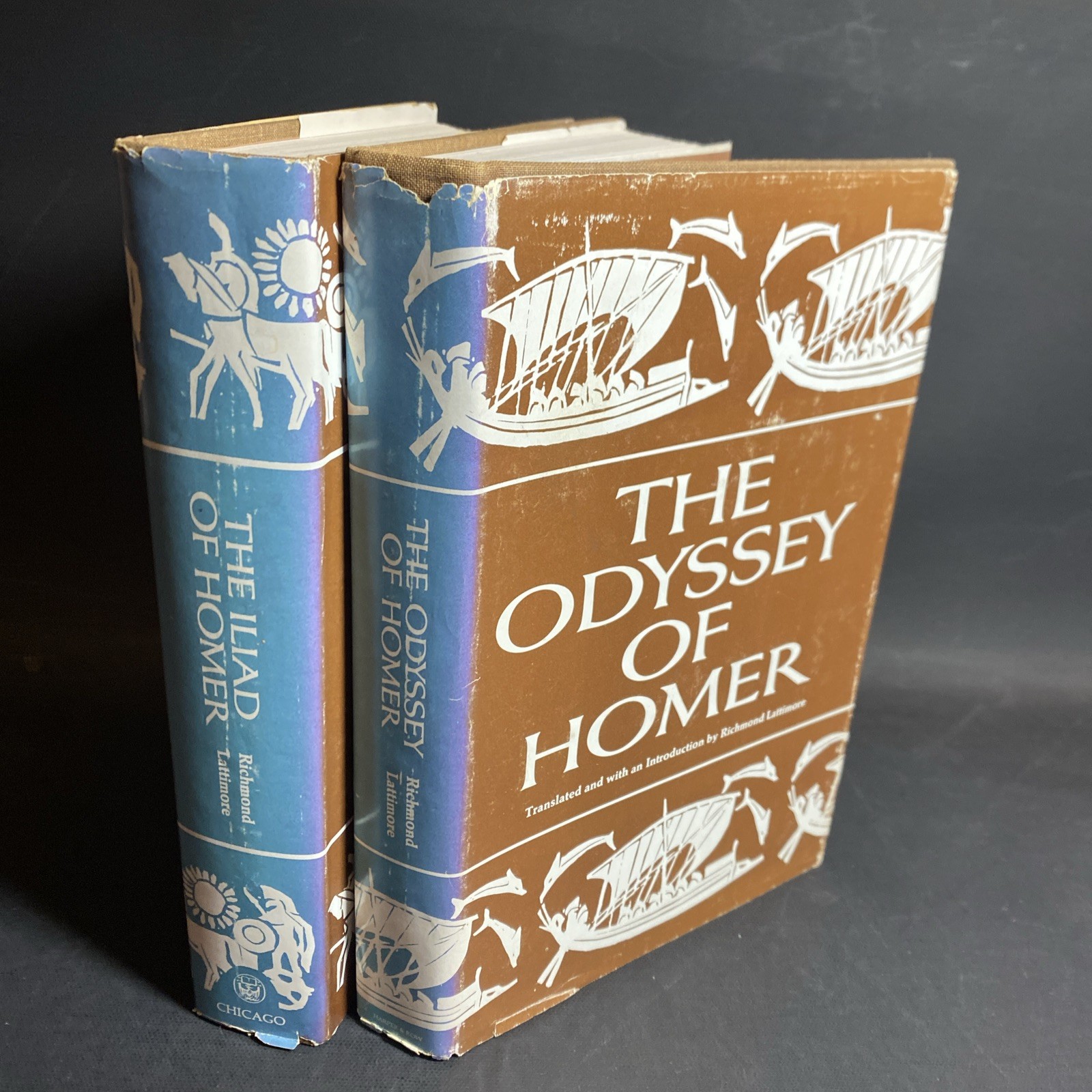 The Iliad & the Odyssey of Homer, 2 Volume Hardcover Set - R. Lattimore / FHB The Iliad & the Odyssey of Homer, 2 Volume Hardcover Set - R. Lattimore / FHB