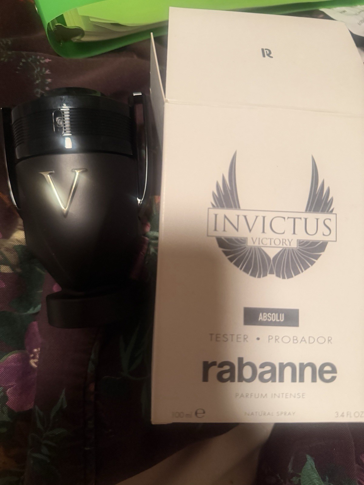 100% Authentic Invictus Victory Absolu Paco Rabanne 3.4oz PARFUM Tester 100% Authentic Invictus Victory Absolu Paco Rabanne 3.4oz PARFUM Tester