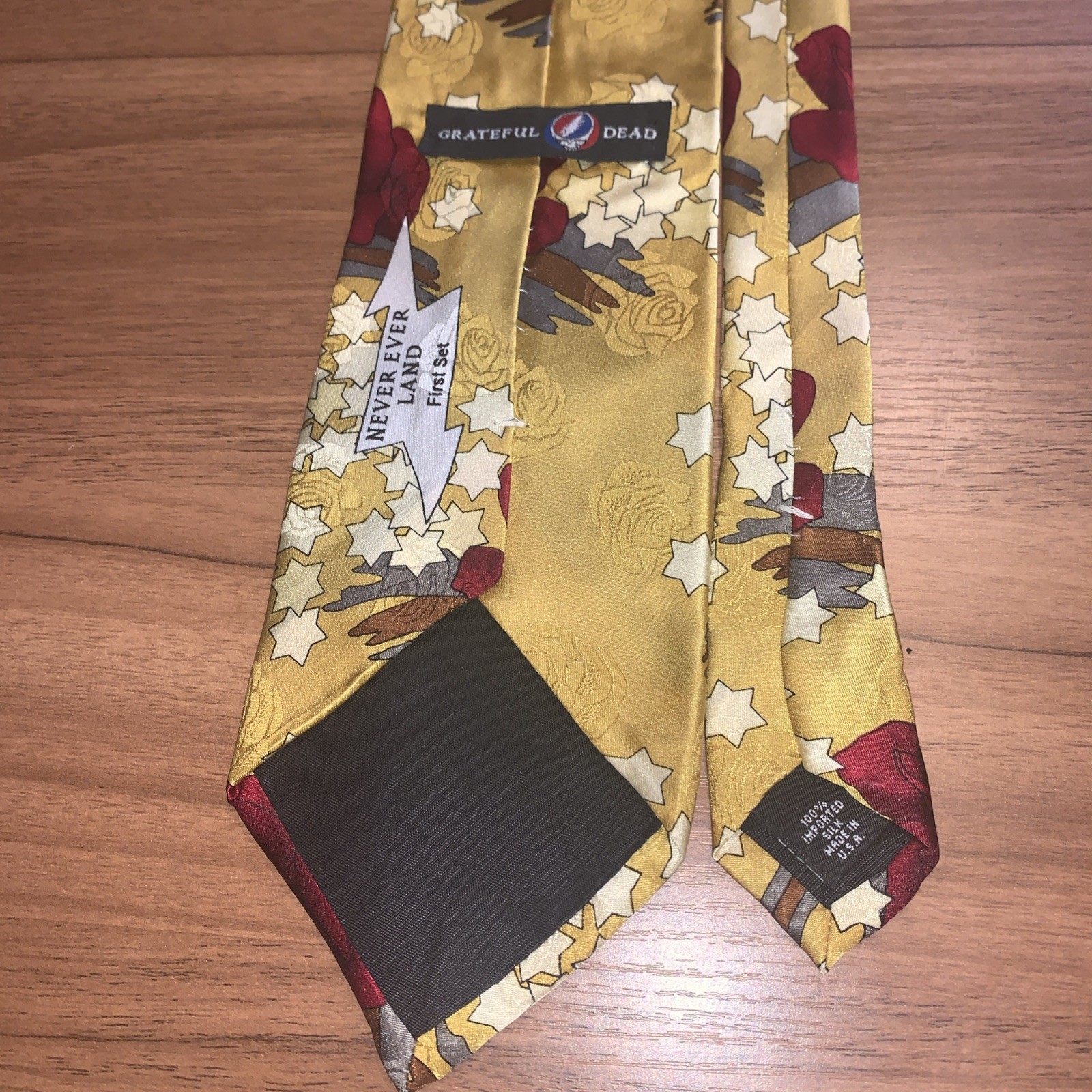 Grateful Dead Silk Tie Themed NEVER EVER LAND First Set 1992 Vintage Rare 90s VG Grateful Dead Silk Tie Themed NEVER EVER LAND First Set 1992 Vintage Rare 90s VG