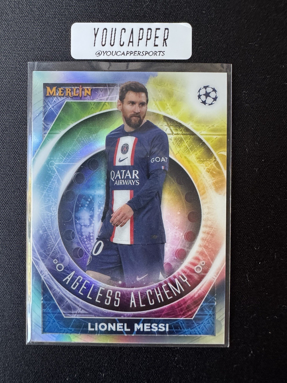 2022-23 Topps Merlin UCC - Ageless Alchemy Lionel Messi 2022-23 Topps Merlin UCC - Ageless Alchemy Lionel Messi
