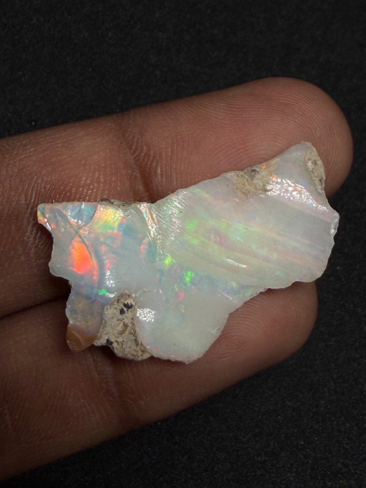 Natural Ethiopian Opal Rough Natural Ethiopian Opal Rough Gemstone 18X30MM Jwels