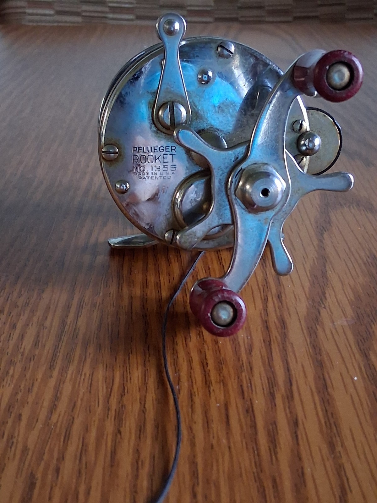 Vintage Pflueger Rocket No. 1355 Bait Casting Fishing Reel Made In USA