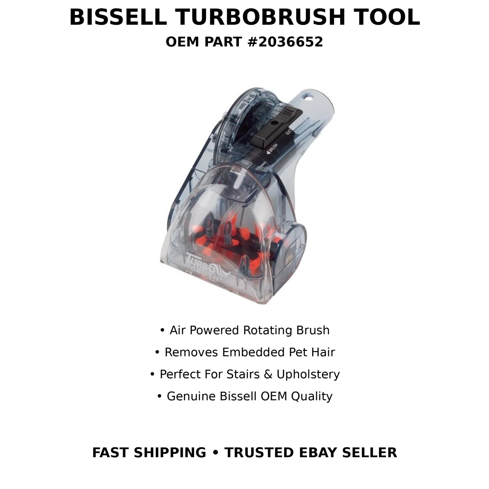Bissell 2036652 Pro Heat Turbo Brush, 2X Models OEM GENUINE