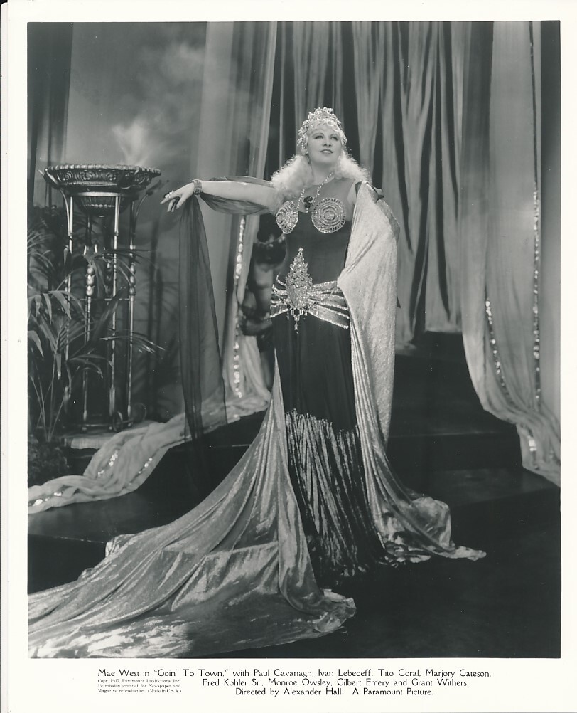 MAE WEST Exotic Gown 1930s Paramount Pictures GLAMOUR Pre-Code Portrait Photo