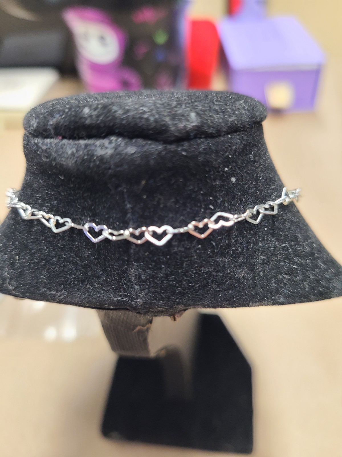Giani Bernini Sterling Silver Heart Chain Ankle Bracelet 10