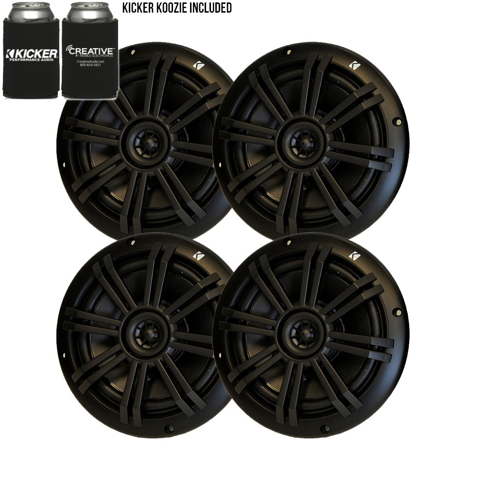 Kicker Black OEM Replacement Marine 6.5\