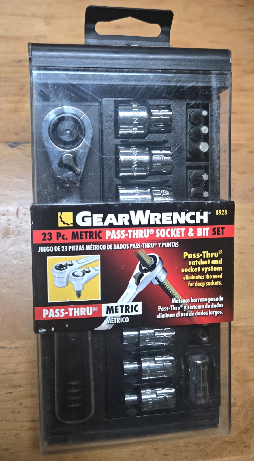 GEARWRENCH 23 PC METRIC PASS-THRU SOCKET & BIT SET NEW NICE GEARWRENCH 23 PC METRIC PASS-THRU SOCKET & BIT SET NEW NICE