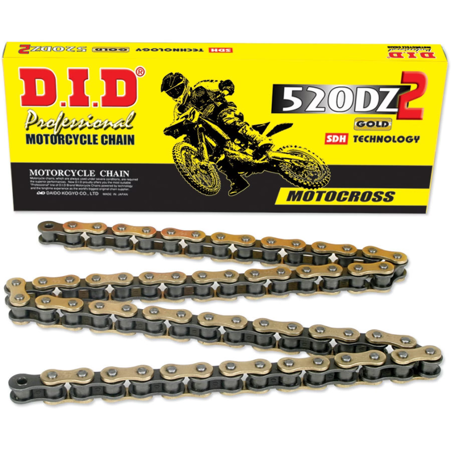 DID 520 DZ2 Chain - Gold, 120 Links 520DZ2X120RB