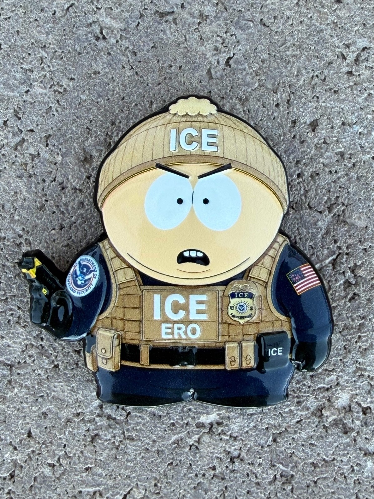Cartman South park  2 1/4inch ICE ERO  challenge coin
