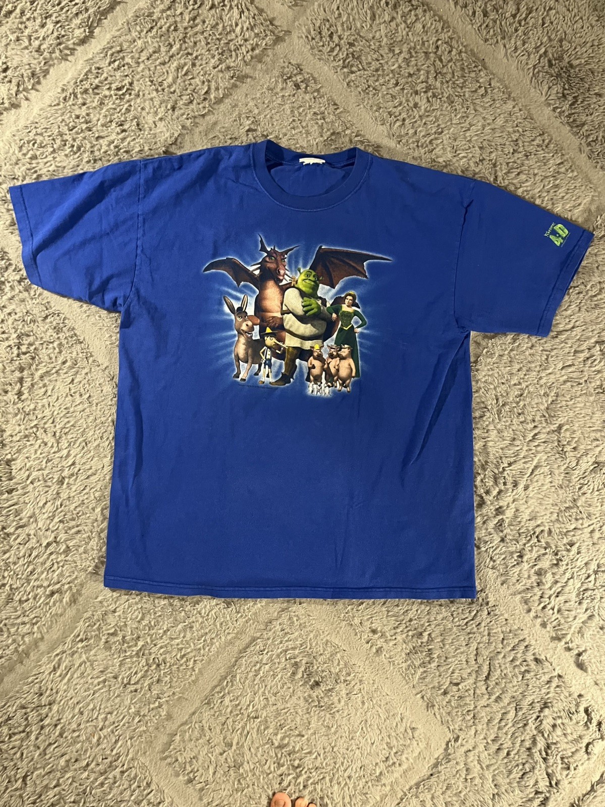 Vintage 2003 Shrek T Shirt Universal Studios Dreamworks Movie Mens XL.