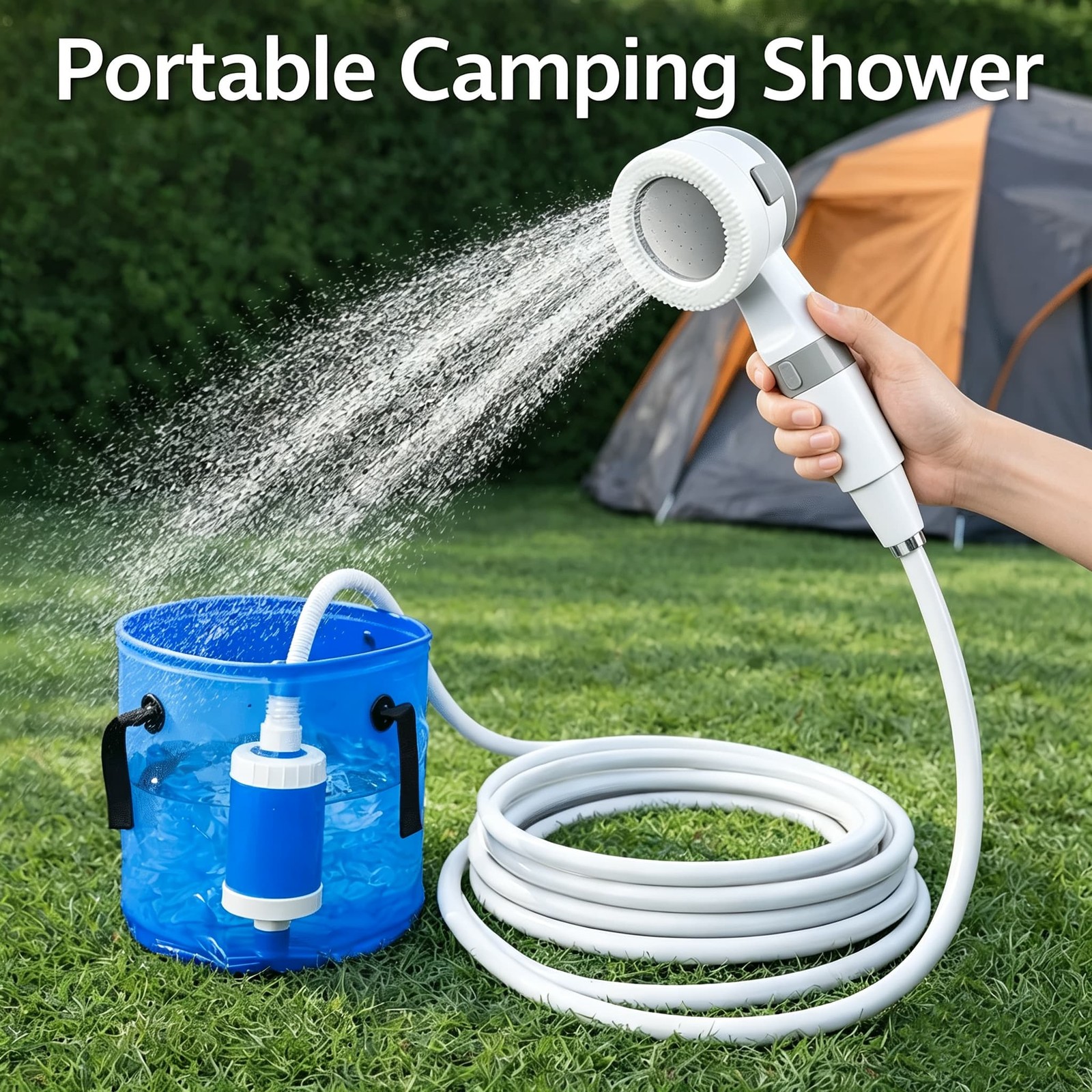 Portable shower pump and outdoor camping shower (5000mAh); Portable shower pump and outdoor camping shower (5000mAh);