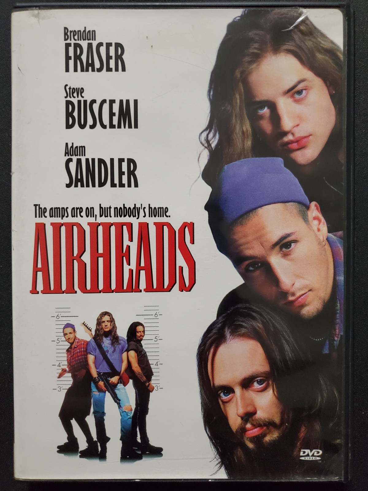 Airheads (DVD, 2001) Brendan Fraser, Steve Buscemi, Adam Sandler 1994 R1 OOP Airheads (DVD, 2001) Brendan Fraser, Steve Buscemi, Adam Sandler 1994 R1 OOP