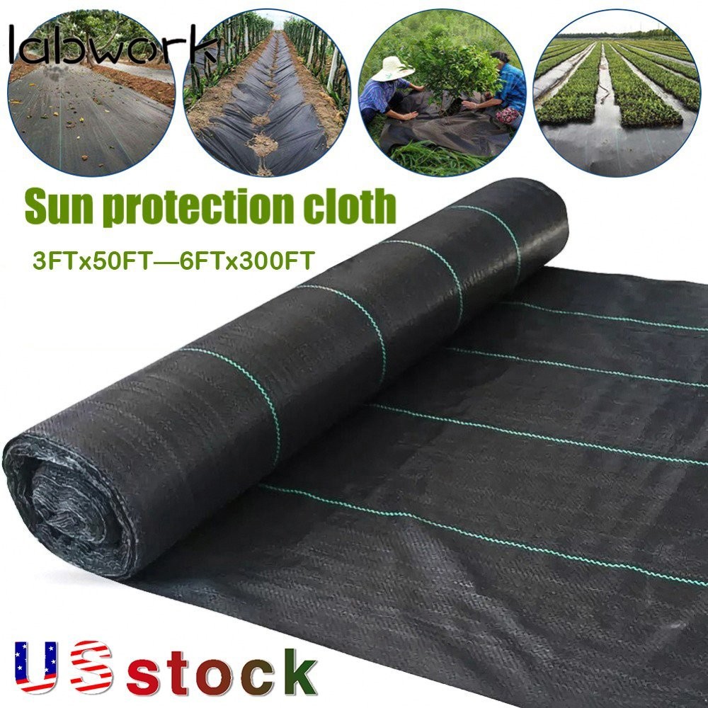 6FTx300FT 3.2oz WEED BARRIER Landscape Fabric Ground Cover Weed Control