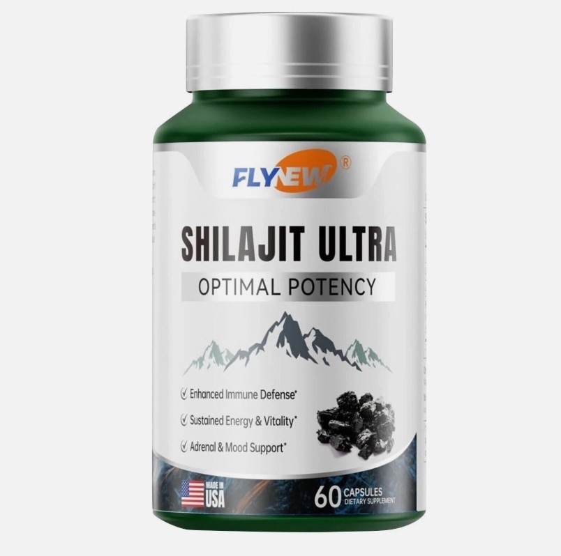 Flynew Shilajit Ultra Optimal Potency, Shilajit Extract with L-Arginine, Pure US