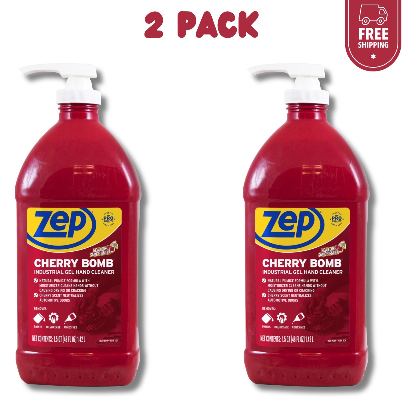 Zep Cherry Bomb Hand Cleaner 48 Fl oz