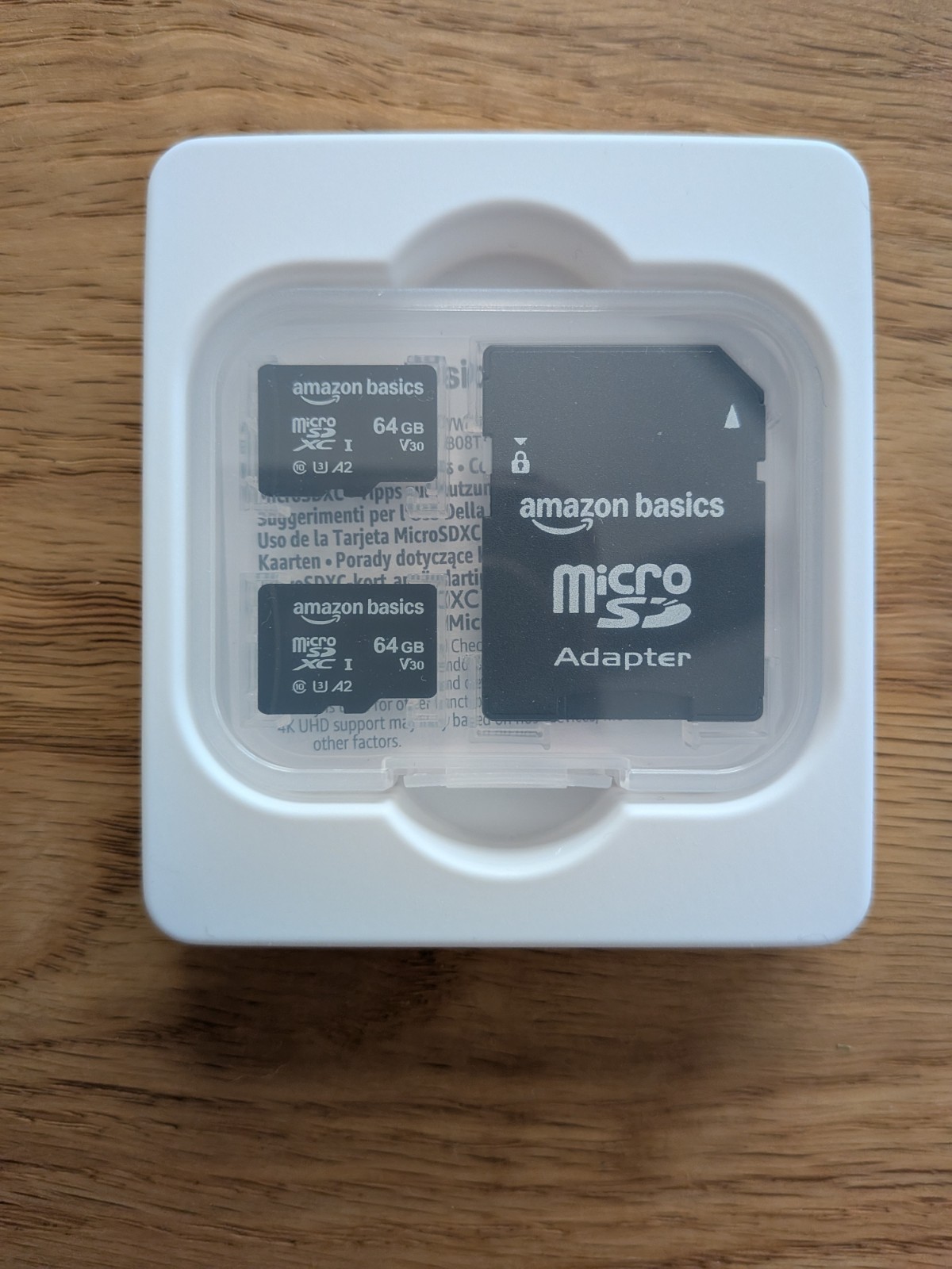 Amazon Basics 64GB microSDXC Card A2 U3 100MB s with Adapter 2 Pack