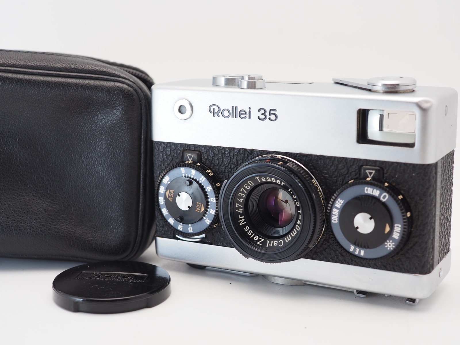 [US 1-Yr Warranty] Germany Rollei 35 Silver w/Case 35mm Film Camera #J234