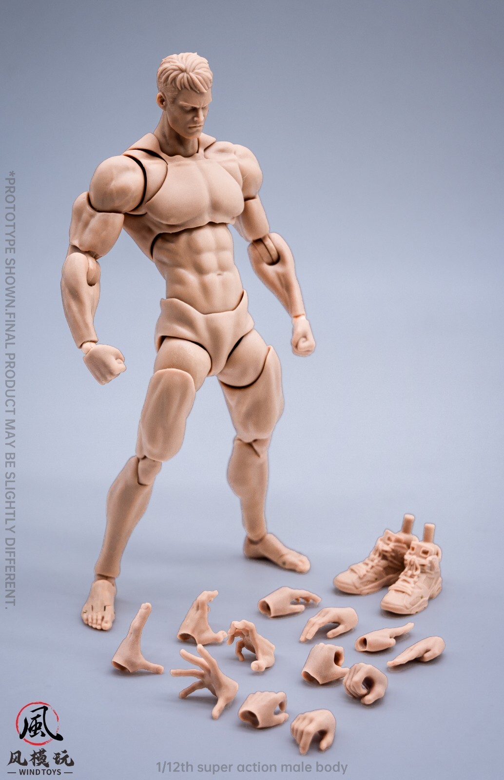 Wind Toys 1/12 Male Body Super Flexible White Skin 6\ Wind Toys 1/12 Male Body Super Flexible White Skin 6\