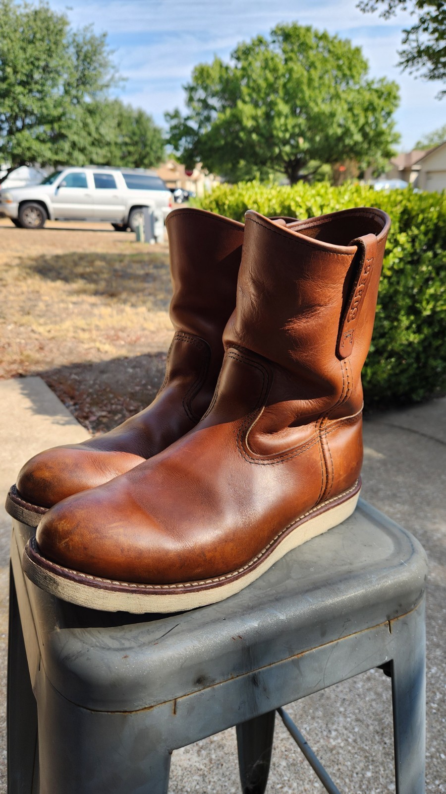 Red Wing Shoes Pecos 866 Men's 9.5 E Wide EH Pull-On Work Boots