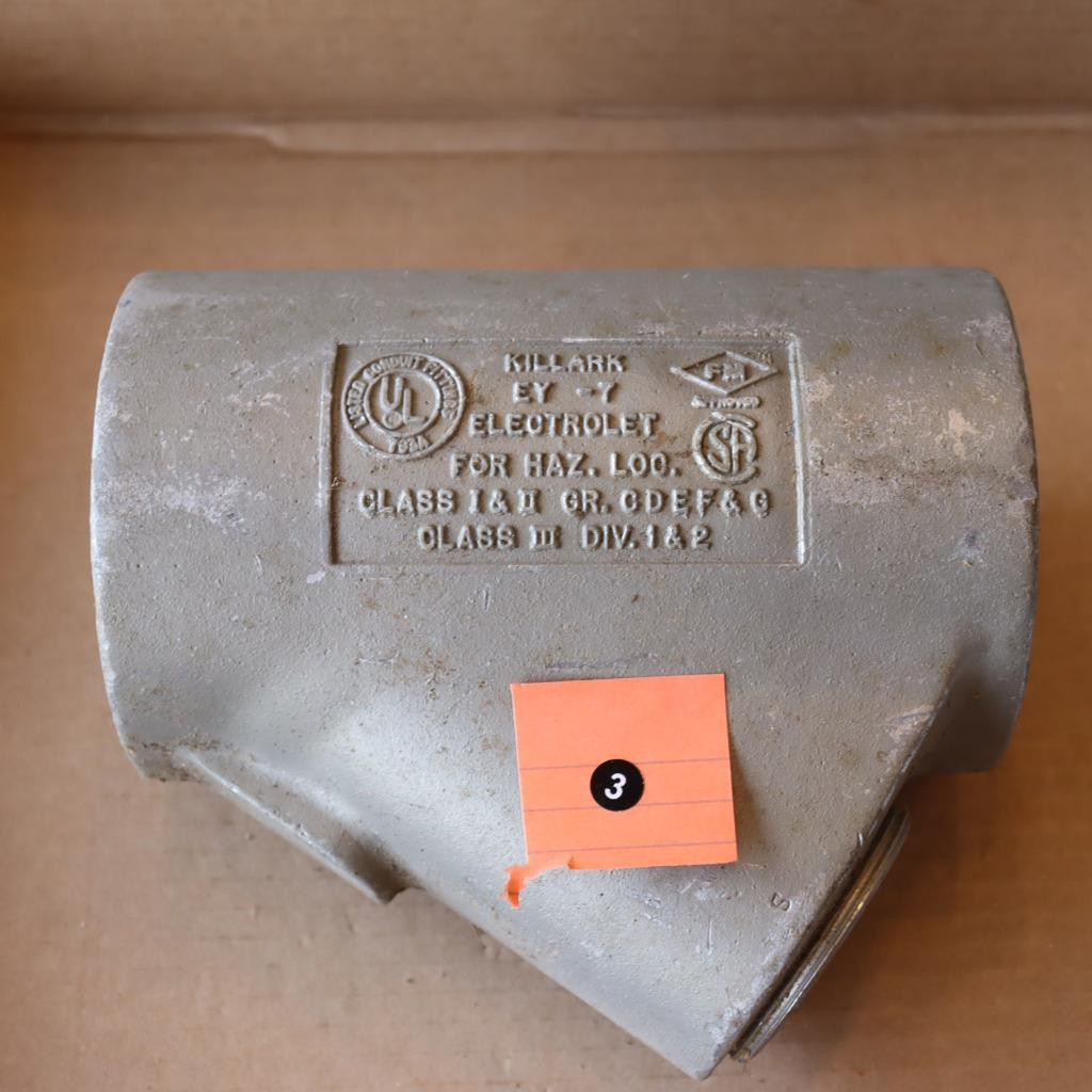 KILLARK EY-7 Sealed Fitting Aluminum 2-1/2 Inch Female/Female New Old Stock BK#3