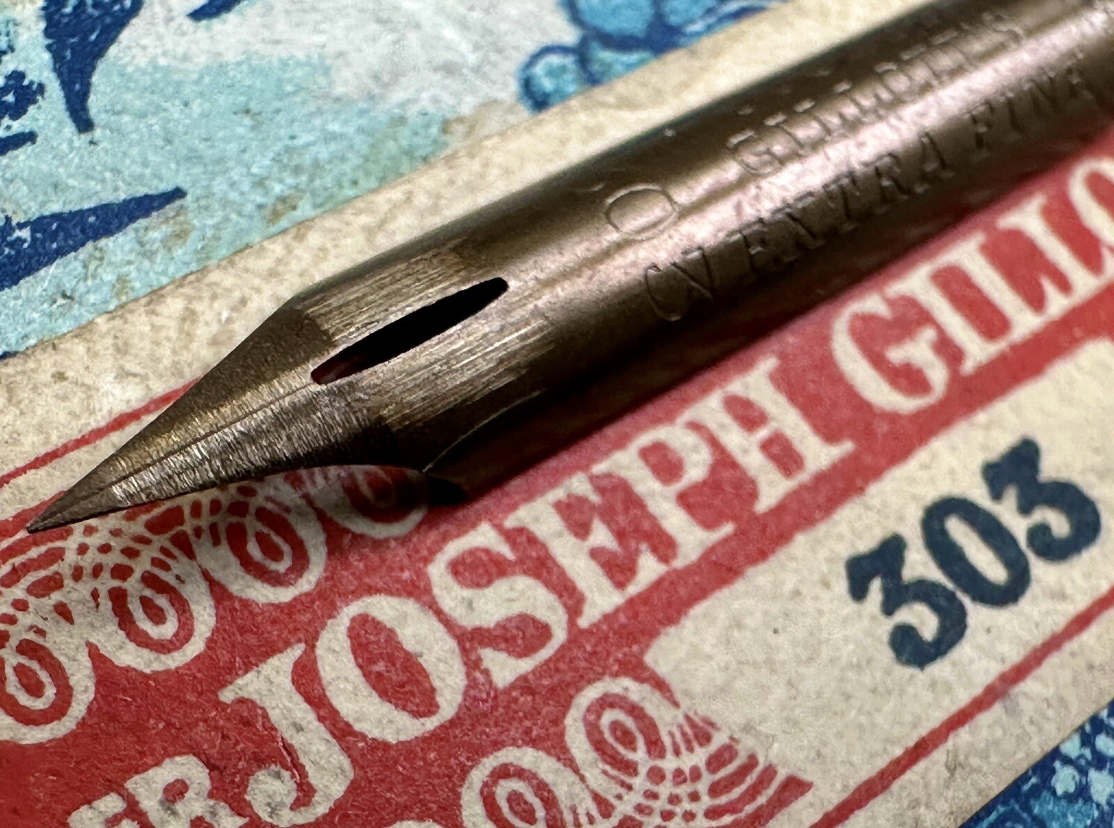 Vintage JOSEPH GILLOTT\'S 303 Willow Extra Fine Flex DREAM POINT Dip Pen Nib