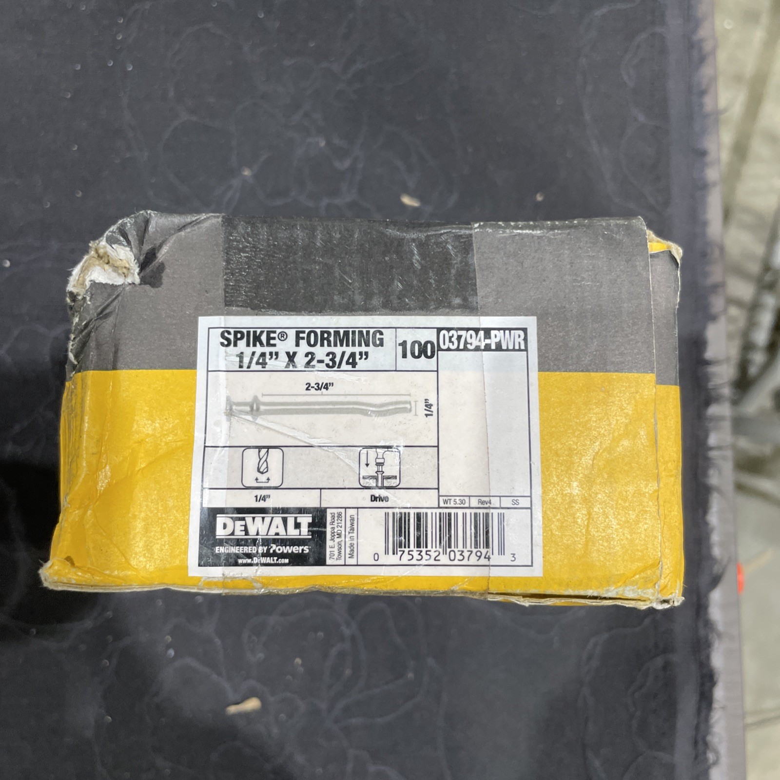 DEWALT 03794-PWR Pre-Expanded Anchor,1/4\ DEWALT 03794-PWR Pre-Expanded Anchor,1/4\