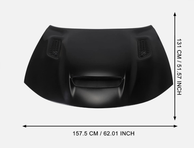 For 2015-2022 Dodge Charger Redeye look ALUMINUM hood functional 3 vented bezels For 2015-2022 Dodge Charger Redeye look ALUMINUM hood functional 3 vented bezels